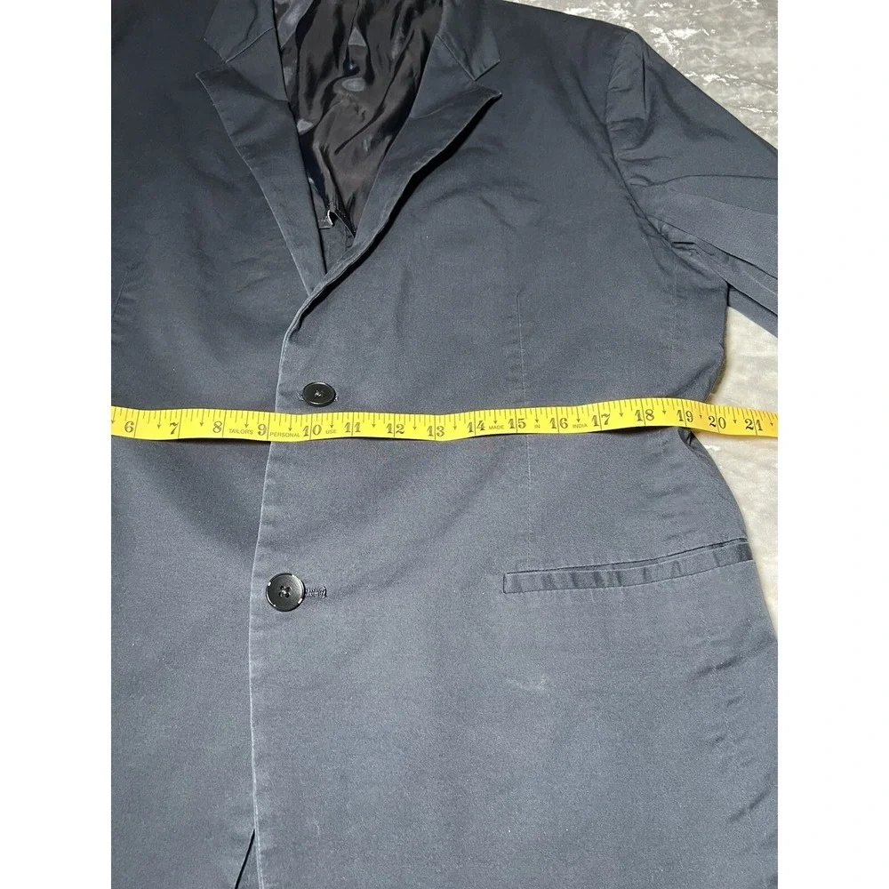 Theory Blazer Men‎ Size 46R Blue Navy Button Up Casual Preppy Work Office